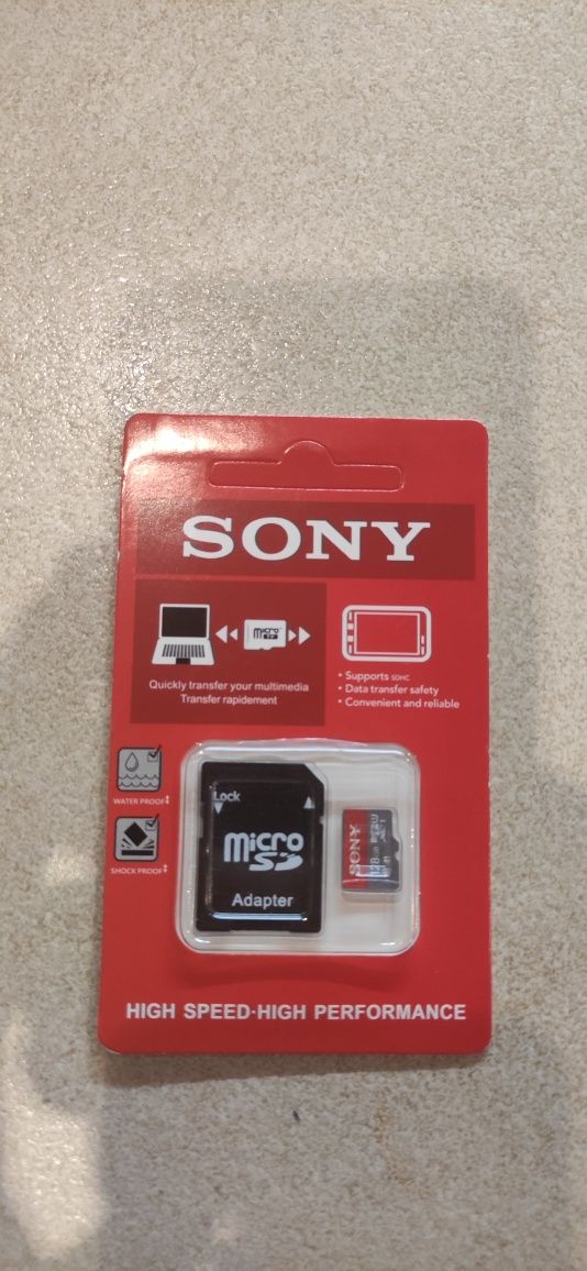 Карта памет SONY 128 GB, UHS-I, CLASS 10 С ПРЕХОДНИК