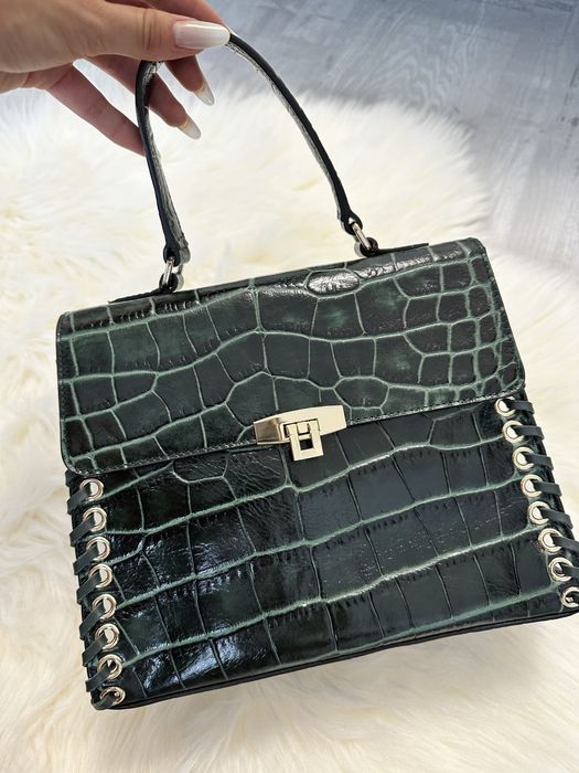 Geanta din piele Massimo Dutti