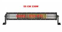 55 См 336W Мощен 7D 7Д Led Bar Лед Диоден Бар Прожектор 12V 24V 4 Редо