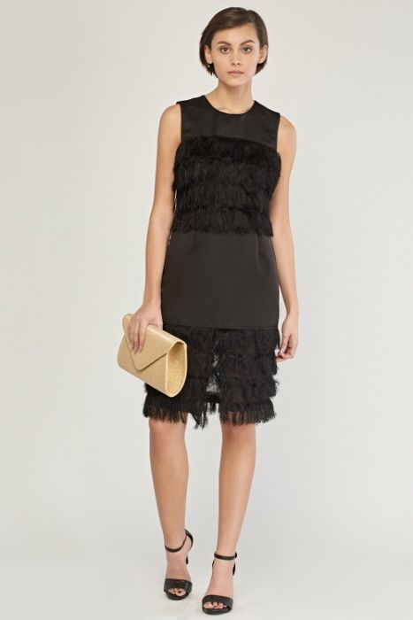 ПОСЛЕДНО НАМАЛЕНИЕ! Нова рокля модна компания Allyson официална черна