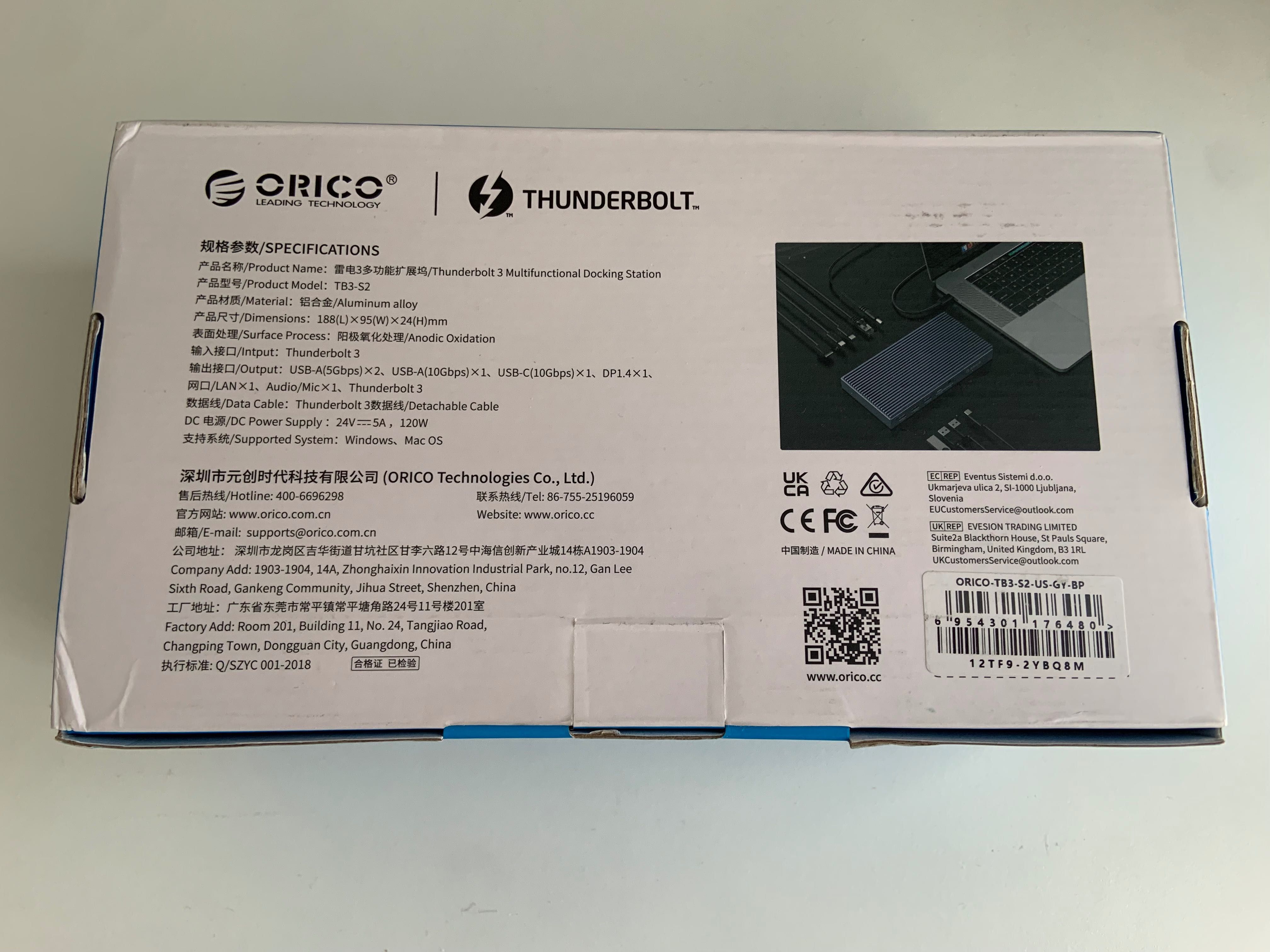 Orico Thunderbolt 3 Dock Station