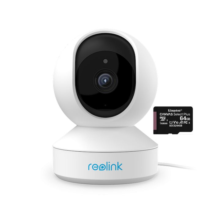 Pachet camera de supraveghere Reolink E1 Pro-V2 cu Card MicroSD 64 GB