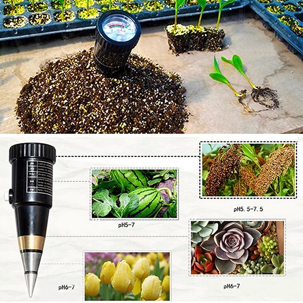 2 в 1 уред за измерване PH и влажност на почвата