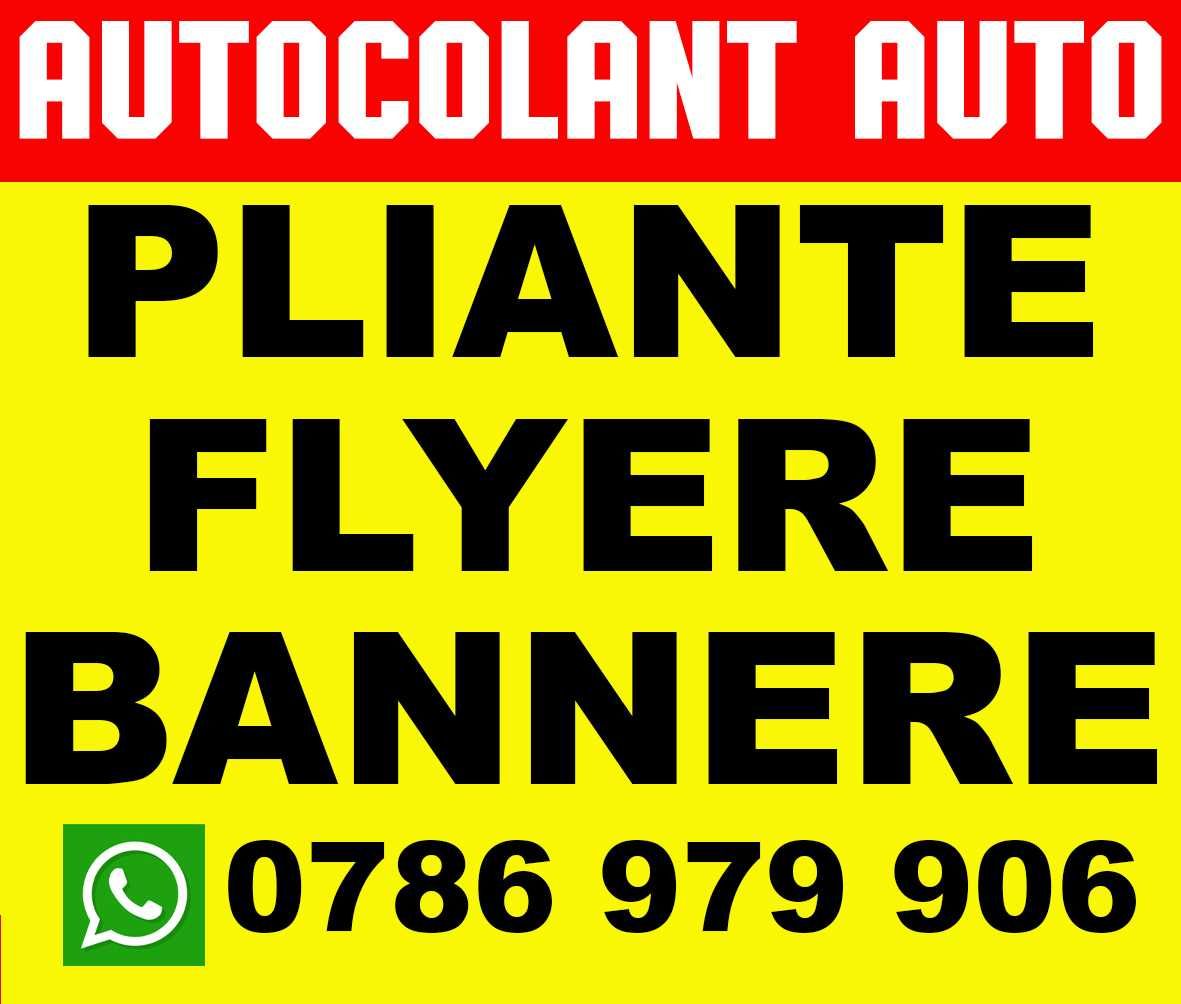 Pliante | Flyere | Etichete | Bannere | Autocolante | Logo Design |
