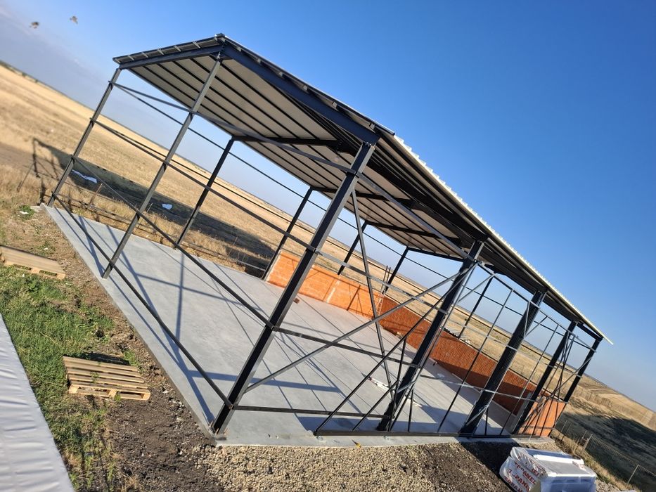 Vând structură metalică 10x20x4 confectionata din ipe 180 fac si alte