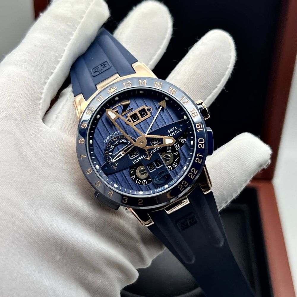 Ulysse Nardin Gmt perpetual blue dial
