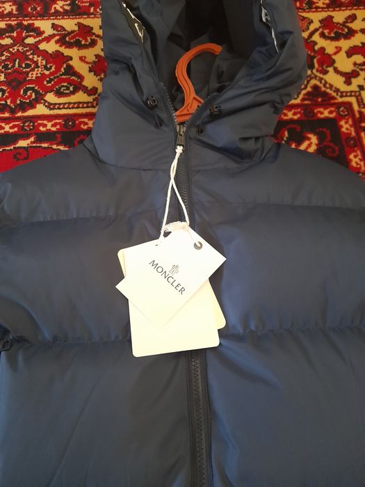 Монклер куртка  рамзер L синий цвет