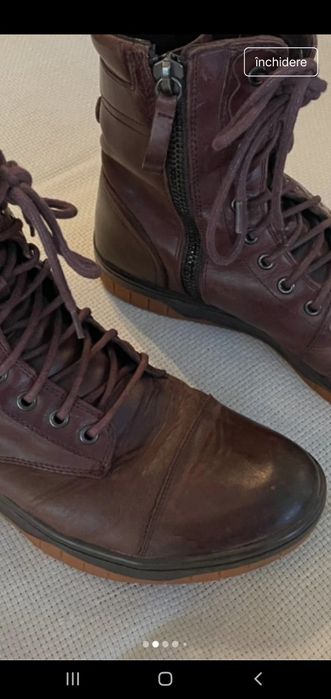 Ghete barbati Diesel originale din piele naturala l