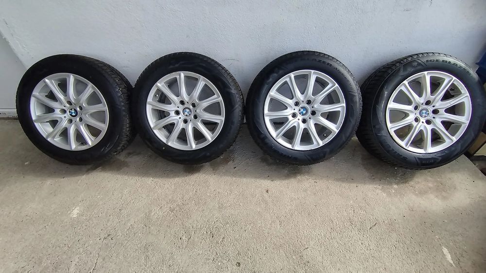 Set jante BMW KBA 48663 Aluett  8J17 Et 30 cu anvelope iarna 225/60/17 Dedicate BMW X3 F25