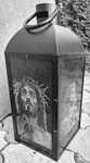 Masa granit felinar cruce Gard funerar fier forjat cruce scris granit