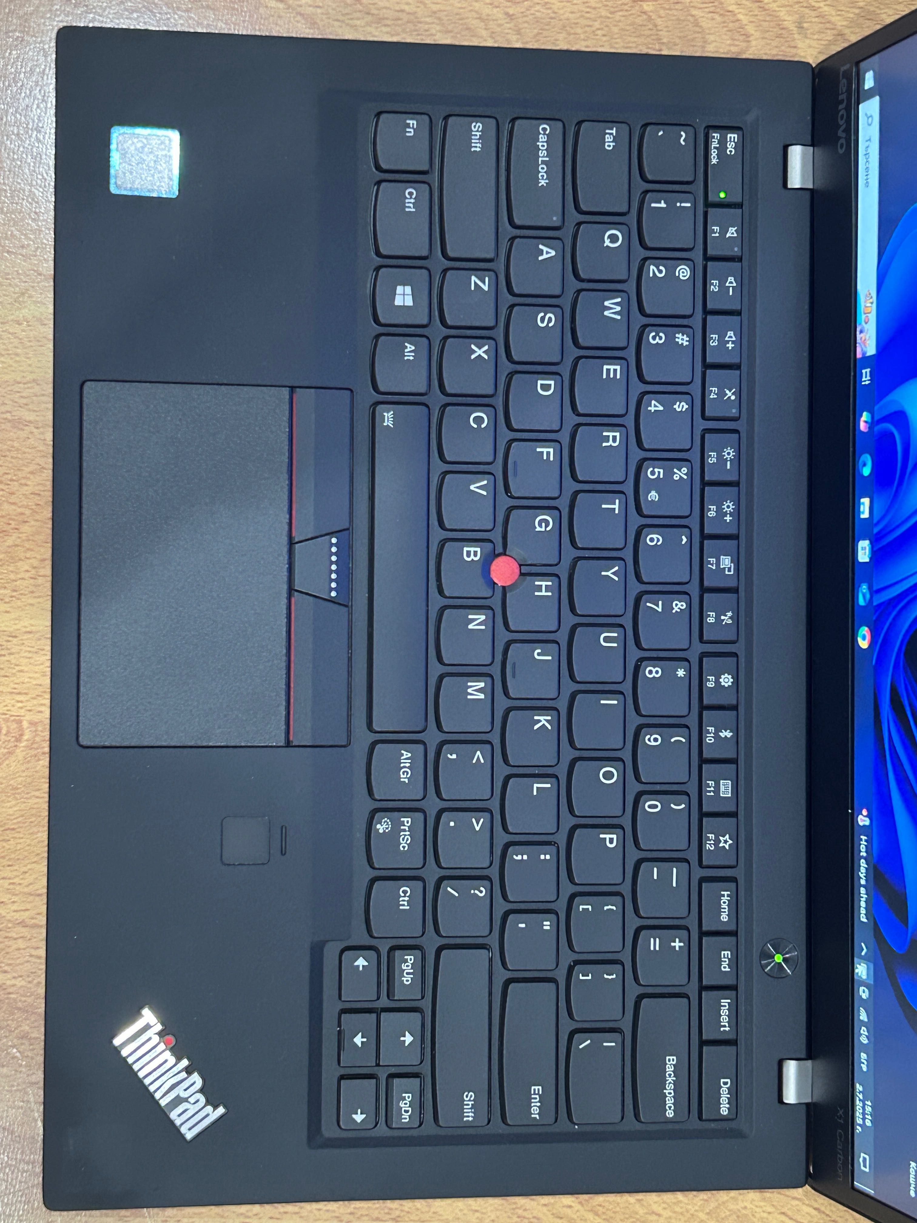Лаптоп Lenovo ThinkPad Carbon X1 gen5 i7/16/512 3 мес. гар.!