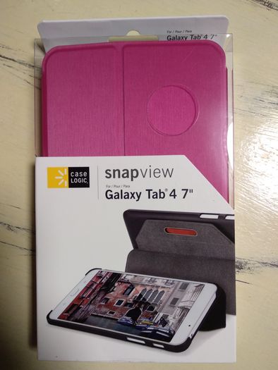 Калъф/ кейс Samsung Galaxy Tab4 7" бял и розов