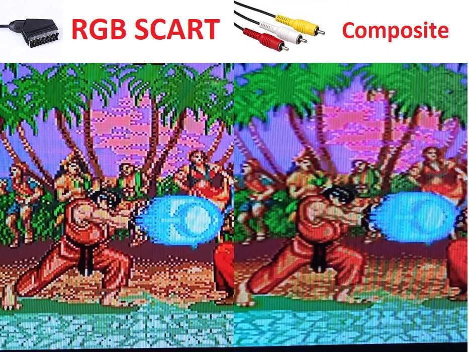 Cablu video RGB Scart cu Csync | SEGA Mega Drive 2 | Facut Manual