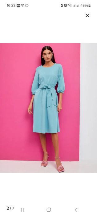 Платье новое 48 размер бирюзовое