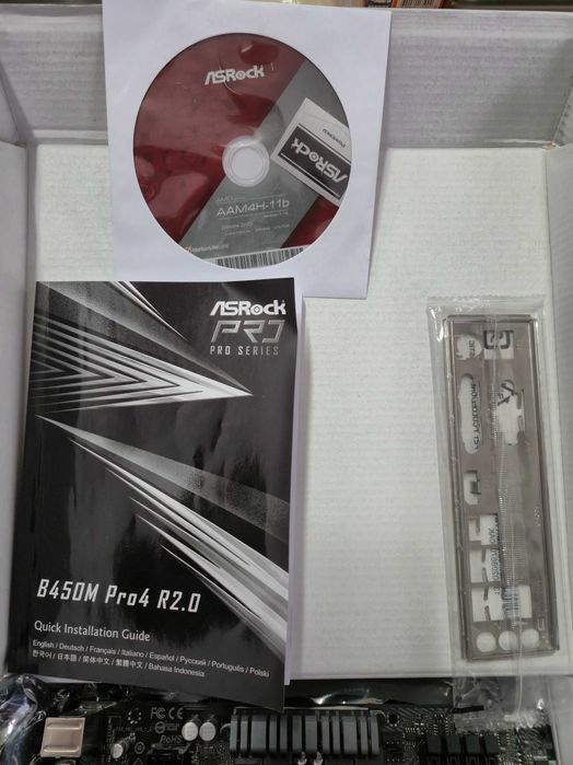 Дънна платка ASRock B450M Pro4 R2.0 и Процесор AMD Ryzen 5 1600X