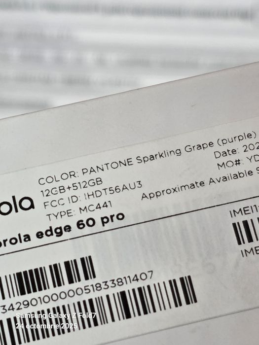 Motorola Edge 60 Pro -512 GB / 12 GB RAM / SIGILAT / Garantie