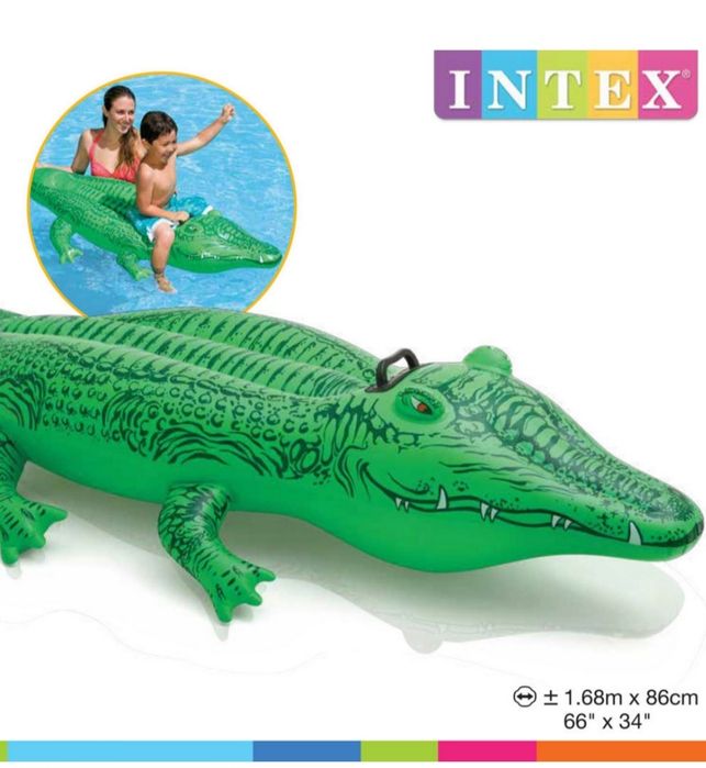 Надувной кракодил, новый, надувные игрушки