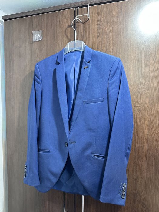 Sacou barbati albastru