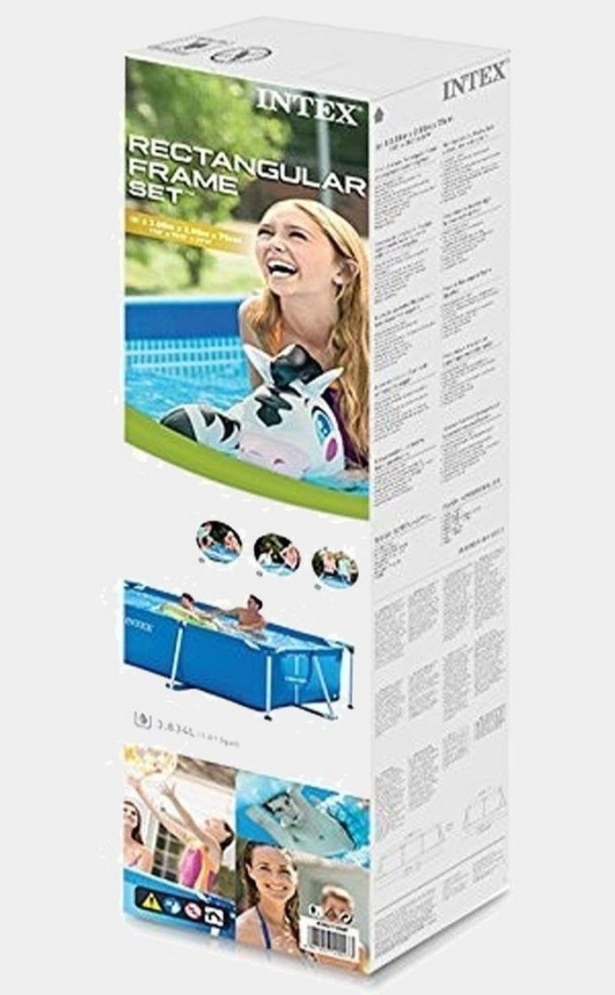 Каркасный бассейн прямоугольный 300x200x75 см, Intex 28272