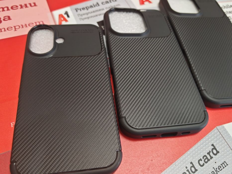 Iphone 16,iPhone 16 Pro,iPhone 16 Pro Max черен гръб различни  модели