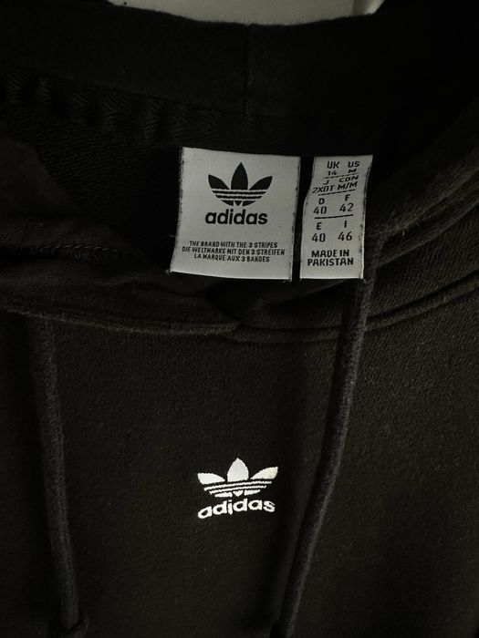 Hanorac cu gluga negru Adidas femei