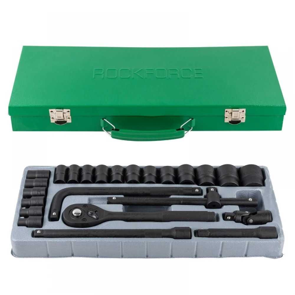 НЕМСКО Гедоре 1/2" 24 части ударно ROCKFORCE + ЛЕД ФЕНЕР