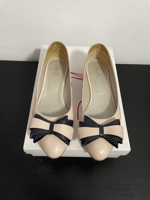 Balerini din piele, marimea 36 (23 cm), nude