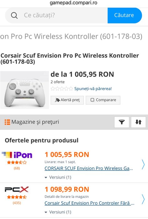 Controller wireless SCUF Envision Pro pentru PC