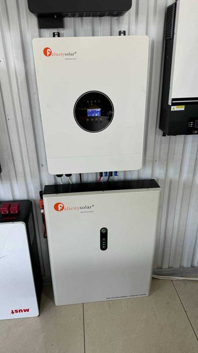 Uy Uchun 10 kW Litiy Akkumulyatorli Gibrid Solar Komplekt