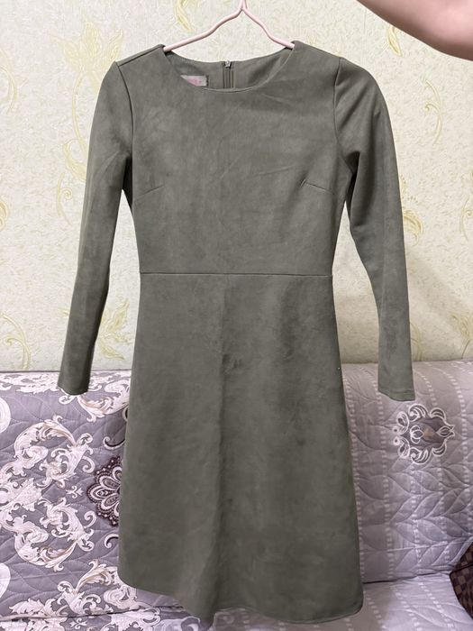 Замшевое платье