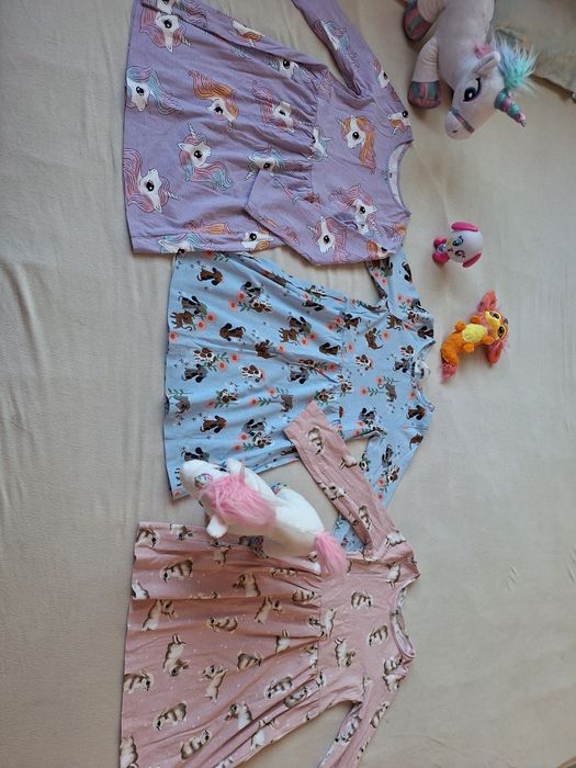 Нови роклички с дълъг ръкав размер 116 (5-6 години)