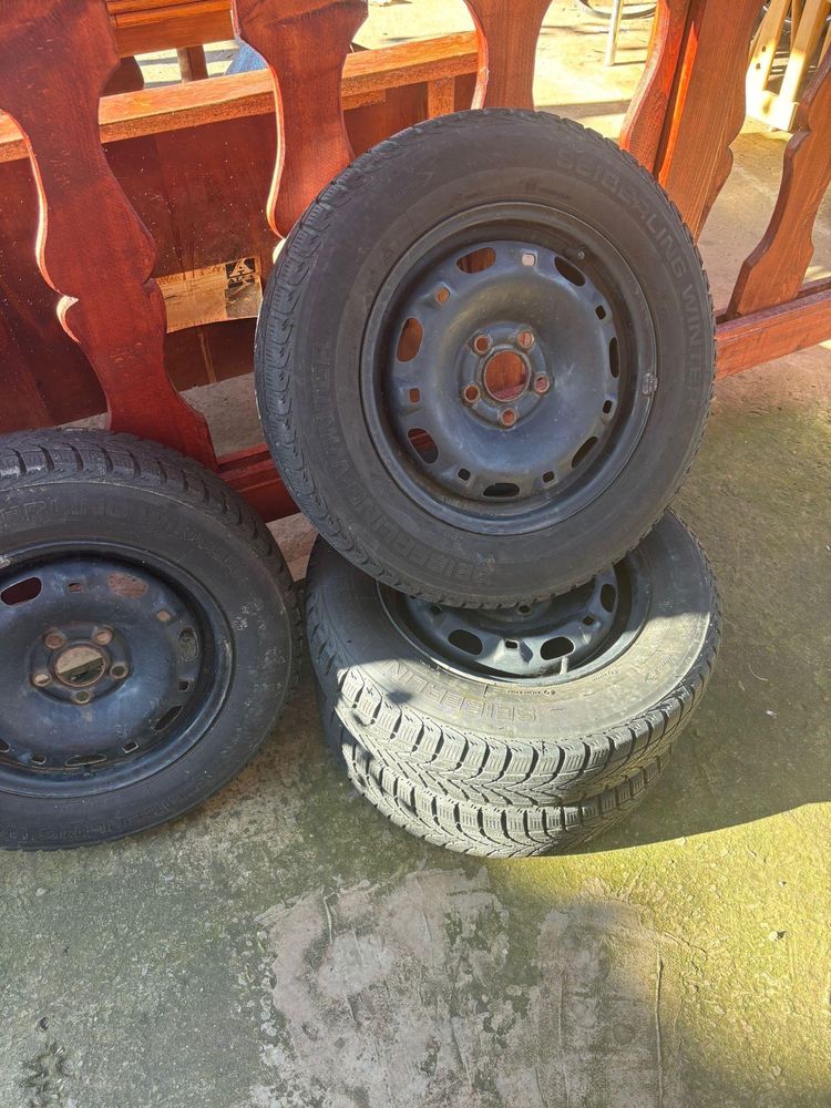 Anvelope Seiberling winter (M+S) + Jante de tablă (175/70R14)
