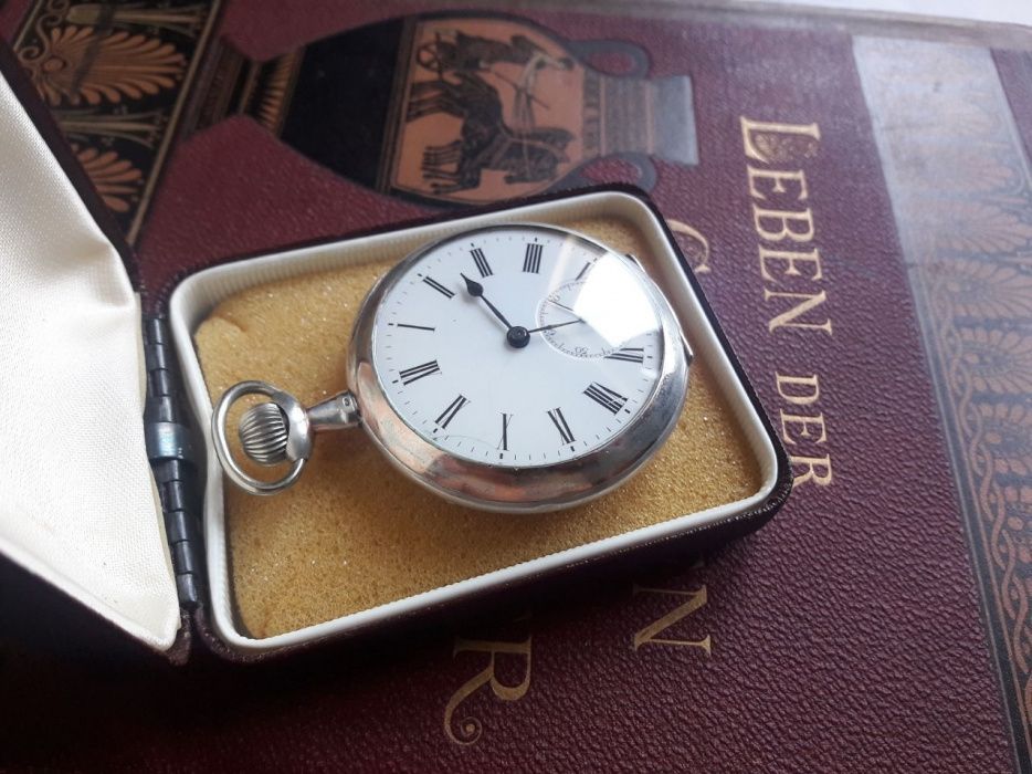 FS&Cie system Glashutte - XIX век. Часы карманные Серебро 800 пробы.