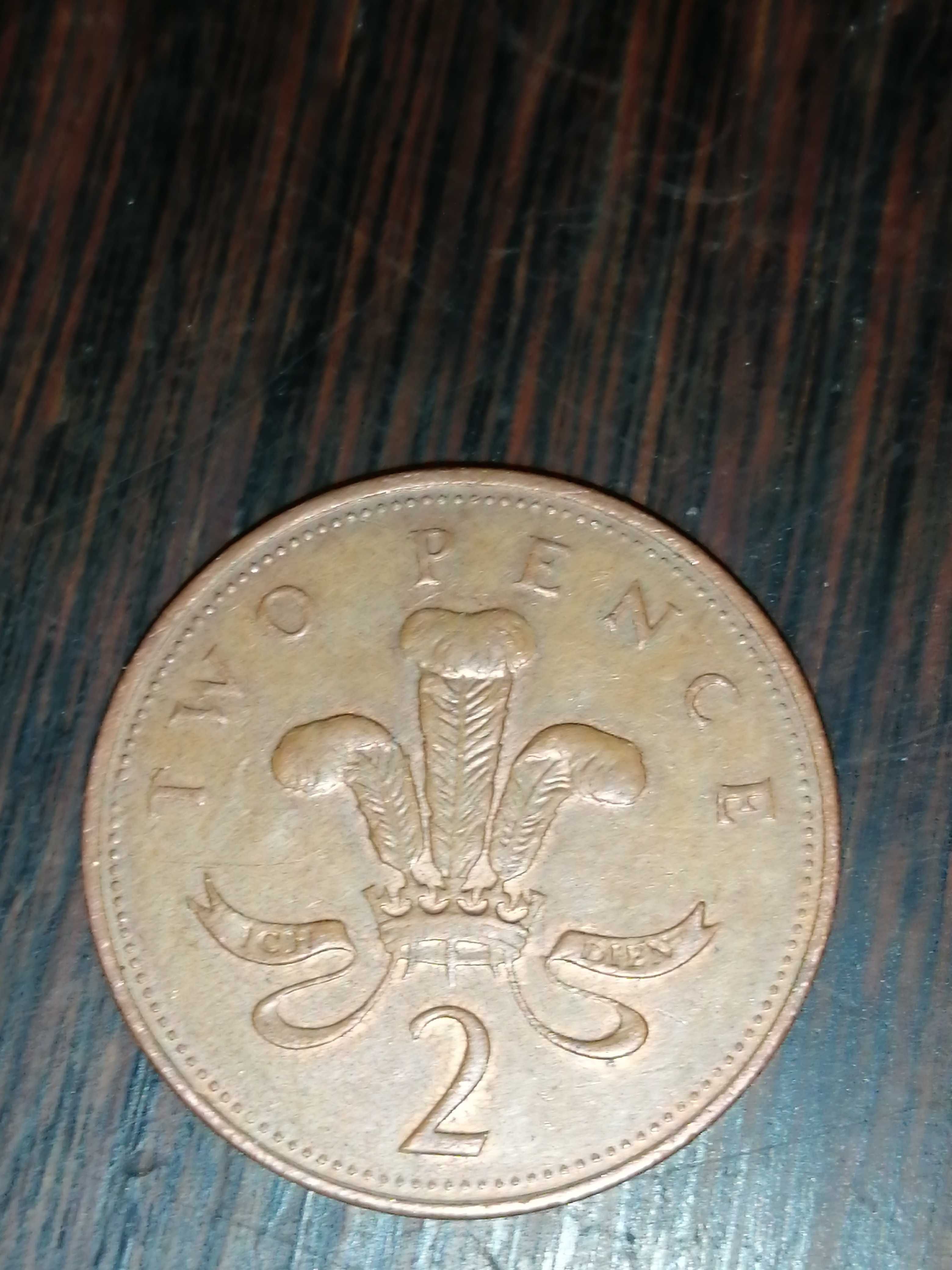 2 New pence. 5 lei din anul 1978