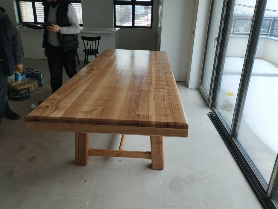 trepte din lemn masiv