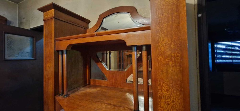 Bufet palisandru interbeliv vechi antic mobila marmura