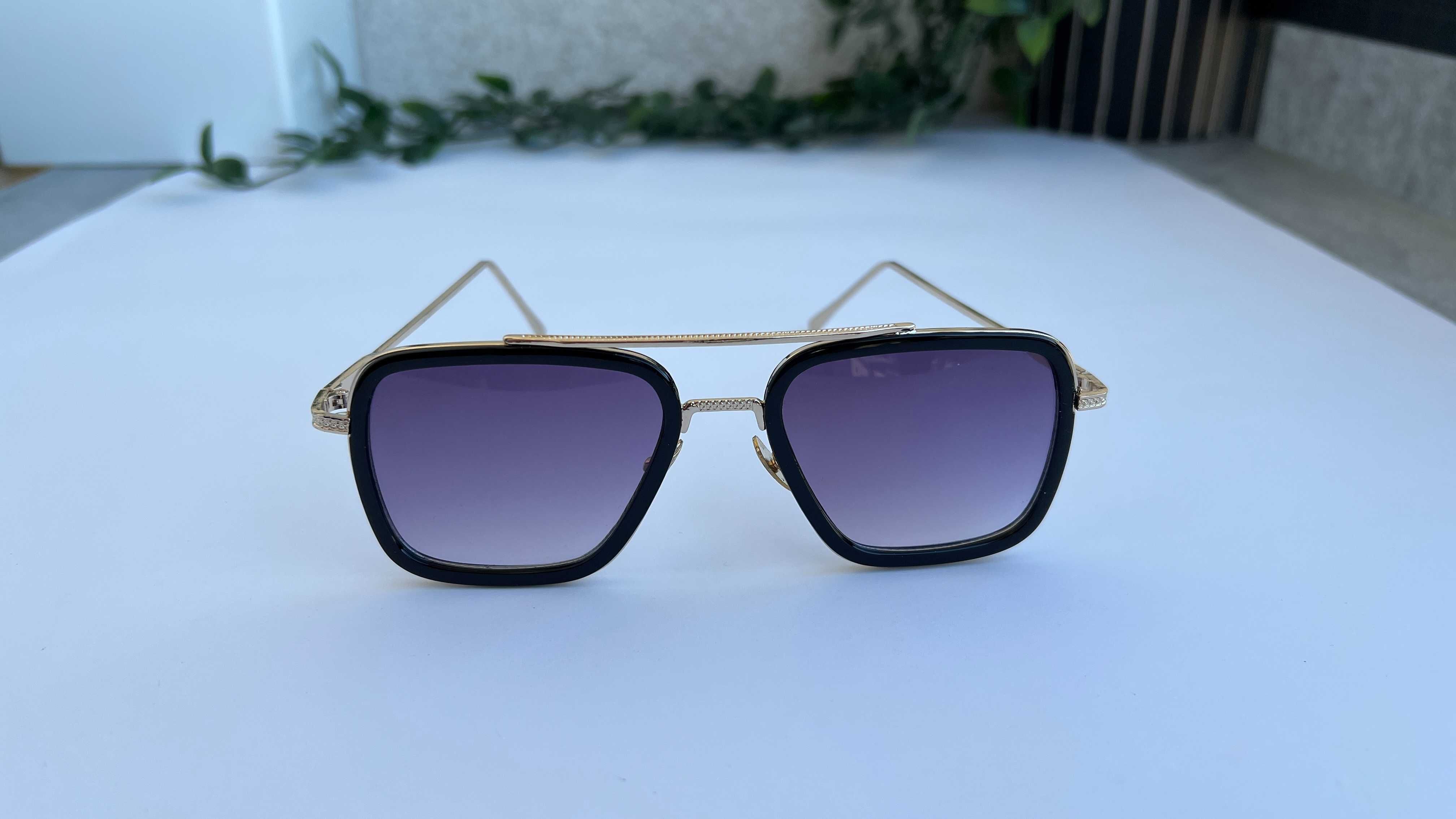 Ochelari de soare Dita Flight - Rama aurie Lentile violet degrade