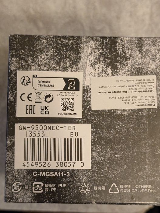 Casio Gshock Mudmam 9500 MEC