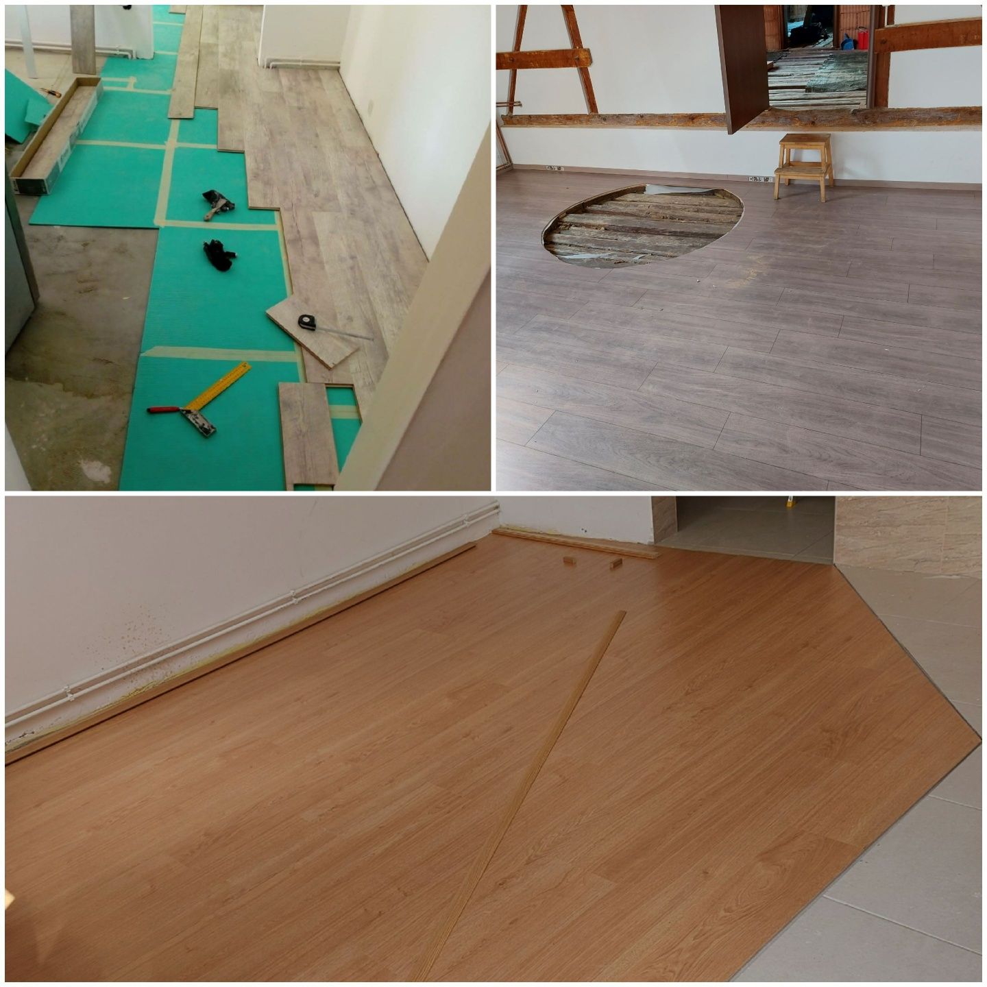 Montez mobila/parchet laminat/Instalații sanitare/electrice.