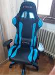 scaun gaming albastru