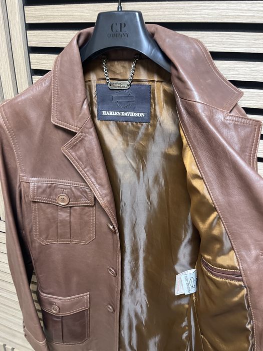 Harley Davidson : Яке/Сако естествена кожа размер М / Оригинал