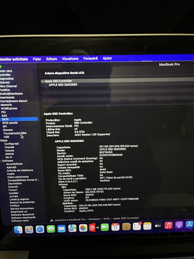 MacBook Pro 13” i7 / 16GB RAM / 256 SSD