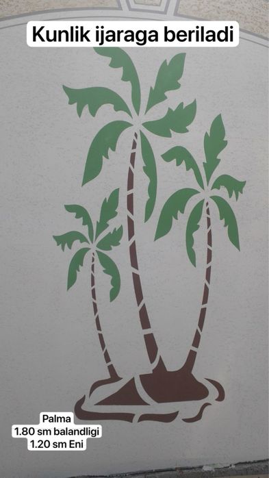 Trafaret kunlik ijaraga beriladi