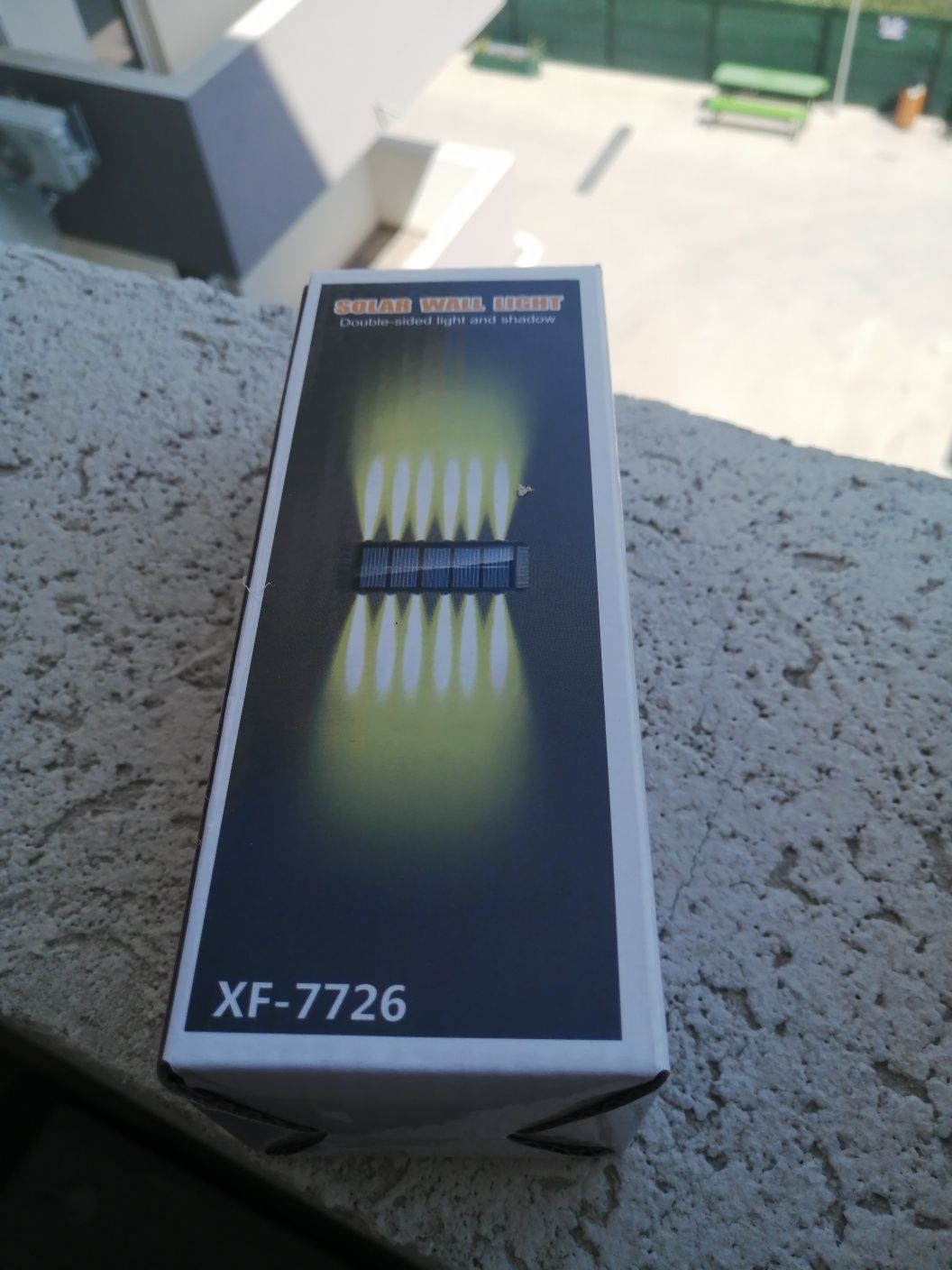 Set de 2 lampi solare pentru zid sau gard