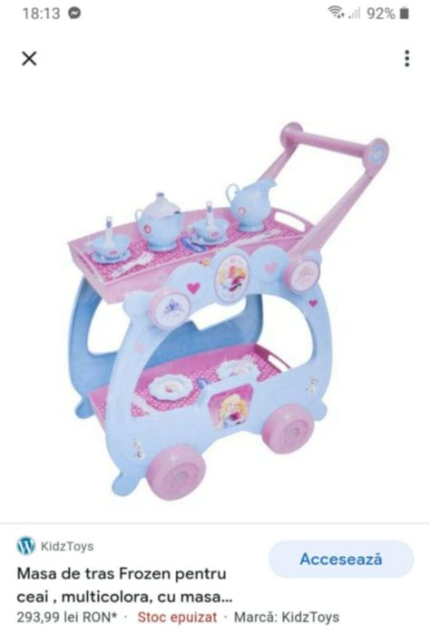 Cărucior de servit micul dejun la pat