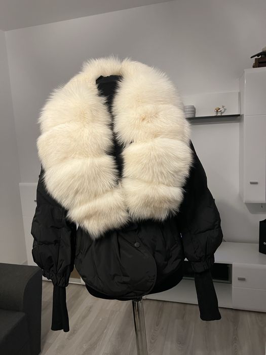 Geaca blana naturala si puf diferite culori