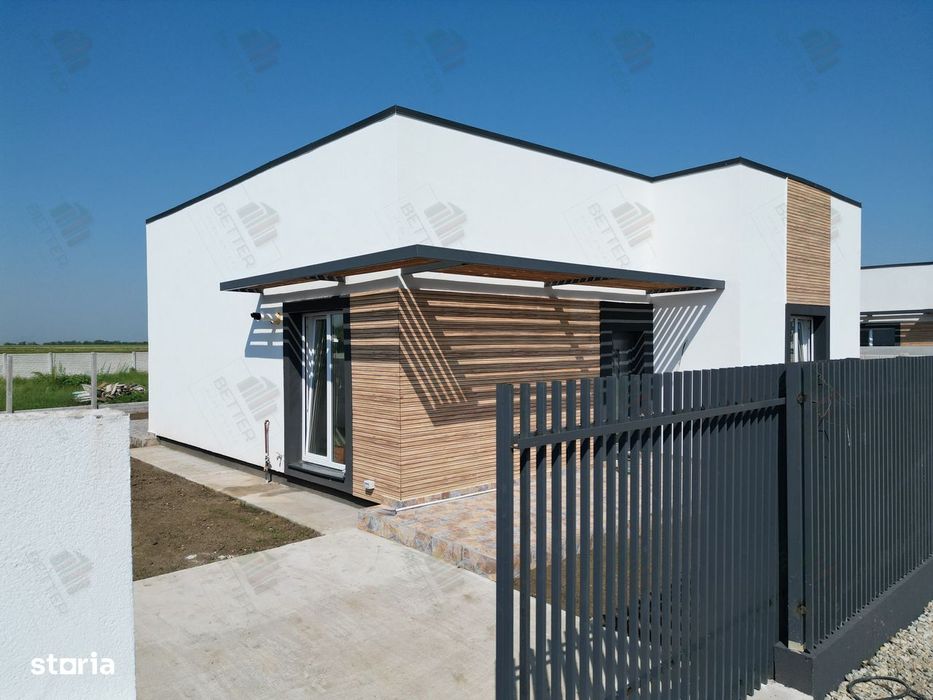 Casa In Stil Mediteranean - 4 Camere - Teren - 450 mp - Comuna Berceni