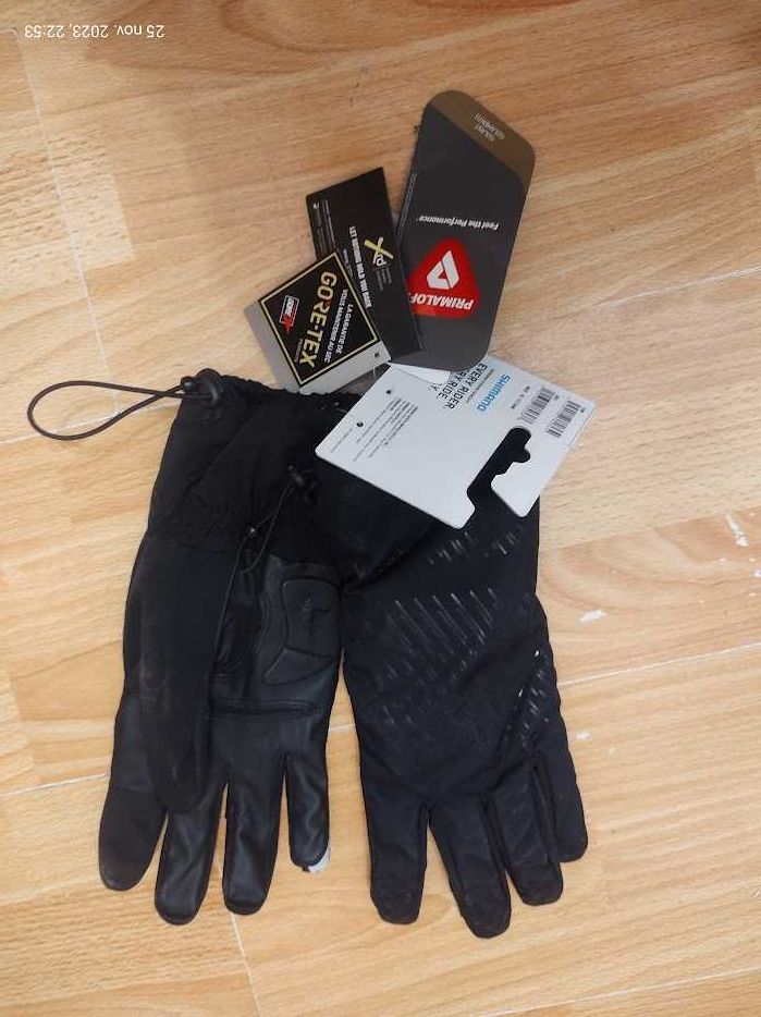 Mănuși ciclism SHIMANO Gore-Tex Grip Primaloft® negru (Promoție).