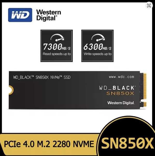 WD BLACK SN850X SIGILAT 4TB M.2 PCIe 4.0 7300MB/s gaming