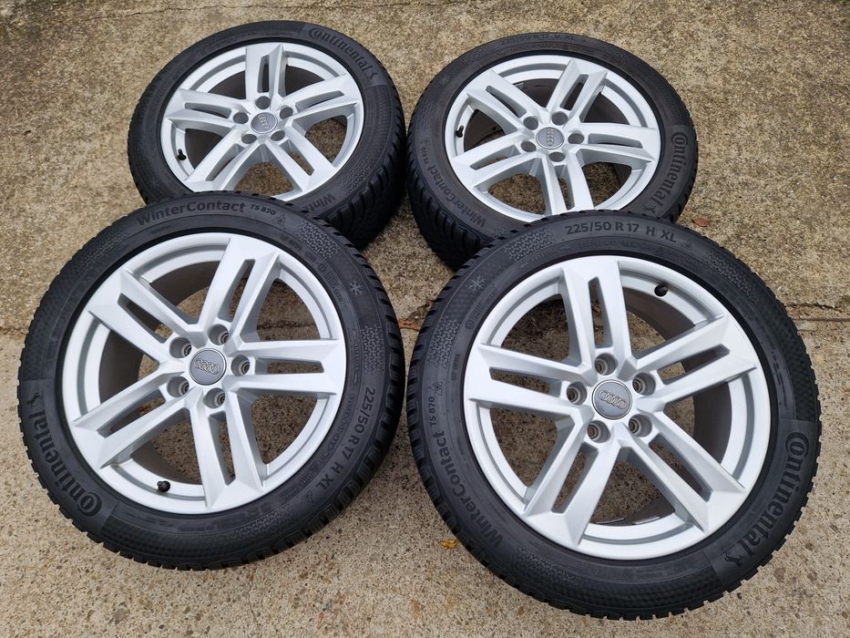 Jante 5x112 Audi A4 B9 anvelope iarna relativ Noi 225 50 17